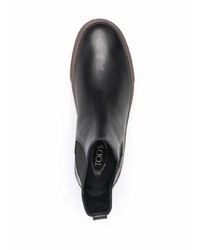 Bottines chelsea en cuir noires Tod's