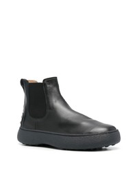 Bottines chelsea en cuir noires Tod's