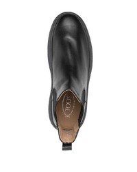 Bottines chelsea en cuir noires Tod's