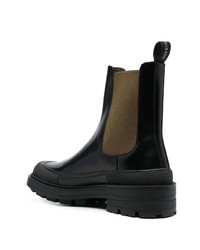 Bottines chelsea en cuir noires Alexander McQueen