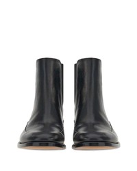 Bottines chelsea en cuir noires Ferragamo