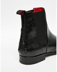 Bottines chelsea en cuir noires Jeffery West