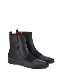 Bottines chelsea en cuir noires Ferragamo