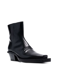 Bottines chelsea en cuir noires 1017 Alyx 9Sm