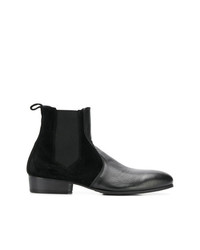 Bottines chelsea en cuir noires Leqarant