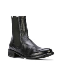 Bottines chelsea en cuir noires Officine Creative