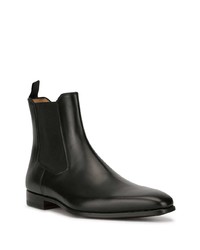 Bottines chelsea en cuir noires Magnanni