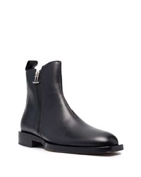 Bottines chelsea en cuir noires Leandro Lopes