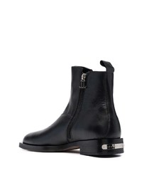 Bottines chelsea en cuir noires Leandro Lopes