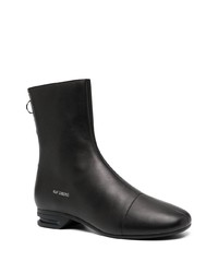 Bottines chelsea en cuir noires Raf Simons