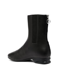 Bottines chelsea en cuir noires Raf Simons