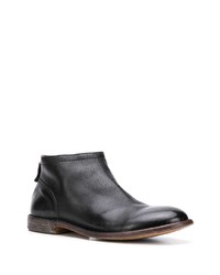 Bottines chelsea en cuir noires Moma