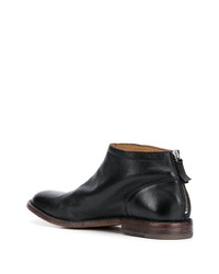 Bottines chelsea en cuir noires Moma