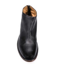 Bottines chelsea en cuir noires Moma