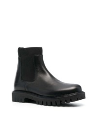 Bottines chelsea en cuir noires Tommy Hilfiger