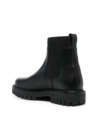 Bottines chelsea en cuir noires Tommy Hilfiger