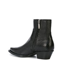 Bottines chelsea en cuir noires Saint Laurent