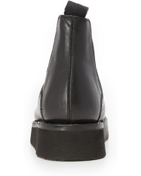 Bottines chelsea en cuir noires Grenson