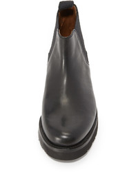 Bottines chelsea en cuir noires Grenson