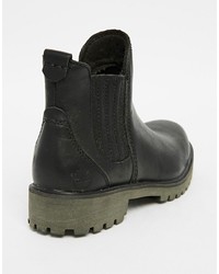 Bottines chelsea en cuir noires Timberland