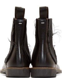 Bottines chelsea en cuir noires