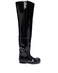 Bottines chelsea en cuir noires Maison Margiela