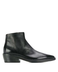 Bottines chelsea en cuir noires Marsèll