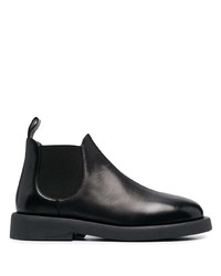 Bottines chelsea en cuir noires Marsèll