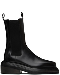 Bottines chelsea en cuir noires Marsèll