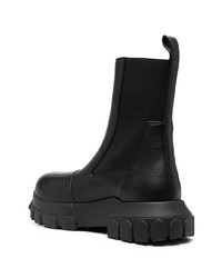 Bottines chelsea en cuir noires Rick Owens