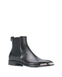 Bottines chelsea en cuir noires Givenchy