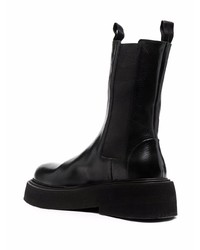 Bottines chelsea en cuir noires Marsèll