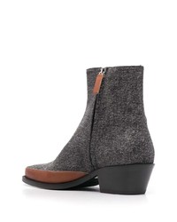 Bottines chelsea en cuir noires Diesel