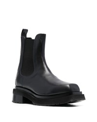 Bottines chelsea en cuir noires Eckhaus Latta