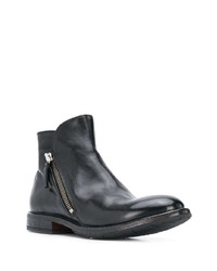 Bottines chelsea en cuir noires Moma