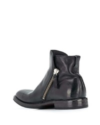 Bottines chelsea en cuir noires Moma