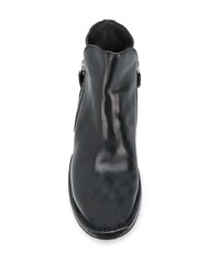 Bottines chelsea en cuir noires Moma