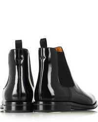 Bottines chelsea en cuir noires Church's