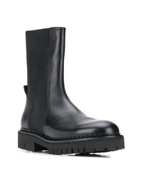 Bottines chelsea en cuir noires N°21