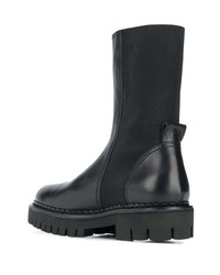 Bottines chelsea en cuir noires N°21