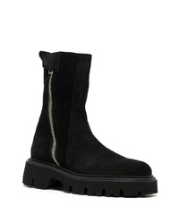 Bottines chelsea en cuir noires N°21