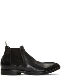 Bottines chelsea en cuir noires Officine Creative