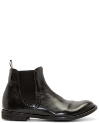 Bottines chelsea en cuir noires Officine Creative