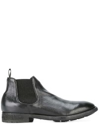 Bottines chelsea en cuir noires Officine Creative