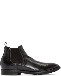 Bottines chelsea en cuir noires Officine Creative