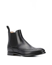 Bottines chelsea en cuir noires Scarosso