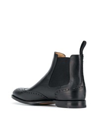 Bottines chelsea en cuir noires Scarosso