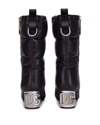 Bottines chelsea en cuir noires Dolce & Gabbana