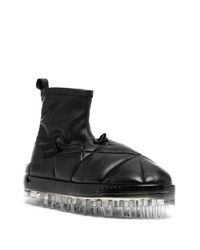 Bottines chelsea en cuir noires RBRSL RUBBER SOUL