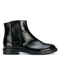 Bottines chelsea en cuir noires Casadei